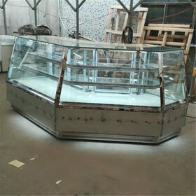 Single Glass Door Counter Top Chest Freezer, Perfect for Ice Cream and Beverages