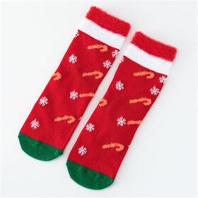 Wholesale Custom girls christmas socks Cartoon winter warm women long Socks