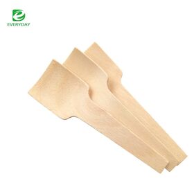 Birchwood biodegradável Colheres 55mm para Ice Cream Eco Amigável Compostable Natural Wood Cutelaria Set