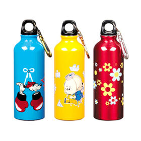 600mL Aluminum Water Bottle with Carabiner, Leak-proof, Suitable for Promotion .