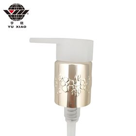 2026 Niedrigpreis 24mm Glänzende Goldene Kragen Aluminium Lotion Pumpe