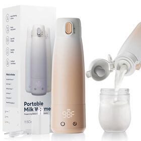 Botella de Agua Térmica de Carga USB de 360ml de Fábrica, Calentador de Leche Inalámbrico de Calentamiento Rápido con Control de Temperatura