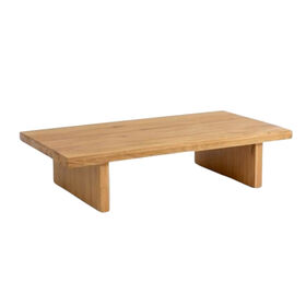 Mesa de Centro Rectangular Baja de Madera Maciza de Teca Premium para Muebles del Hogar
