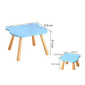 Escritorio y Silla para Niños 2026 - Juego de Escritorio y Silla para Jardín de Infancia, Mesa de Estudio para Bebés, Escritorio de Madera Maciza para el Hogar