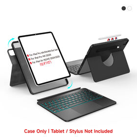 Atacado 360 Graus de Rotação Split Design Teclado Caso com Dupla Stylus Titulares &amp; Bateria 180 Dia para iPad 10.2/10.5/10.9/11"