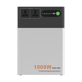 Générateur Solaire Portable Lifepo4 1000W 1200W, Onduleur Sinusoïdal Pur 220V, Batterie Extérieure, Station d'Énergie UPS pour Camping Hors Réseau