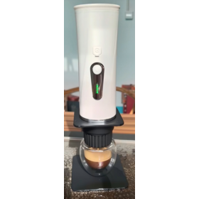 Outdoor Portable Espresso Maker with Integrated Self Heating USB-C Rechargeable 20 Bar for Rich Crema Anywhere Travel Friendly