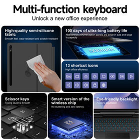 Flutuante Multi Angle Suporte Teclado Capa Alta Freq Trackpad Atalho Modo Dex para Samsung Tab S10 S9FE S9 S8 S7FE S7