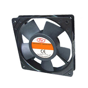 220V baixo ruído 120mm AC Axial Cooling Fan com lâminas de liga de alumínio para ventilação industrial