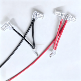 Custom 2.8/4.8/6.3mm Spade Terminal Wire Harness with Insulating Cover,right angle spade insulated spade connector terminal cable