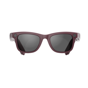 Gafas Inteligentes Color Rojo Leopardo, Cámara de 8MP, Batería de Larga Duración, Llamadas Bluetooth, Asistente de Voz