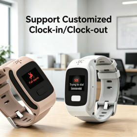Smartwatch Rastreador GPS Android 4.0 para Gerenciamento de Trabalhadores Remotos com Rastreamento GPS, Chamada SOS e Monitor de Saúde