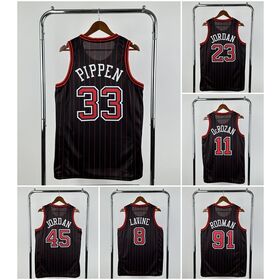 2026 Temporada Basquete Jersey Impressão Bordada Personalizado Qualquer nome número touros Pippen 33 Dennis Rodman 91 Homens Juventude Mulheres Jersey