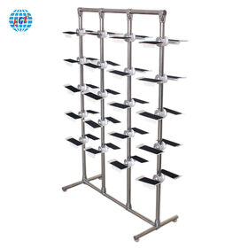 Newly style Stainless Steel Free Standing Market Shoes Display Shelf