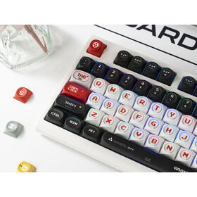 Tapas de Teclado Mecánico para Gaming PBT PC de Perfil MDA con Diseño Giratorio Único, Sublimación de Tinte, Duraderas, Translúcidas y de Tacto Suave