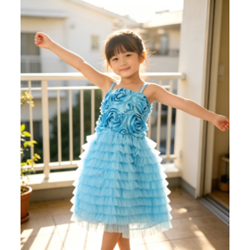 Mädchen Blumenkleid, perfekt für jeden Anlass, modisches Prinzessinnen-Pailletten-Tutu-Kleid für Mädchen, Klavierauftritt