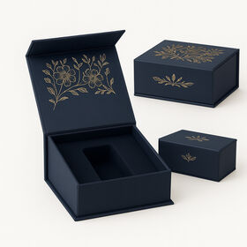 Caja de Perfume Magnética Pequeña de Lujo, Estilo Vino, Empaque Original para Regalo de Perfume