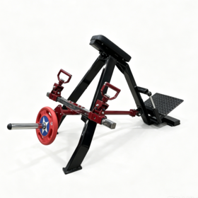 Peralatan fitness komersial: Bar rowing berbentuk T miring 45 derajat yang dapat disesuaikan dengan penyangga dada, mesin rowing