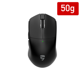 Mouse Gaming Ultra Ringan KY-M1071 50g, Tri-Mode 2.4G BT USB, Sensor PMW3395, 6 DPI, Baterai Tahan Lama