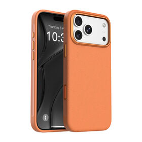 Funda Magnética Personalizada de Cuero PU para Teléfono para iPhone 16 17 Pro Max, Cubierta Protectora a Prueba de Golpes con Anillo Metálico para Cámara
