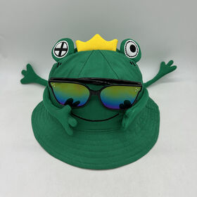 Casquette Bob en Coton Dessin Animé pour l'Extérieur avec Protection UV pour Lunettes de Soleil pour Garçons et Filles au Printemps et en Automne