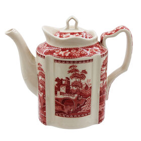 Service à Théière en Céramique Paysage Campagne pour Café et Thé, Pot à Lait avec Couvercle, Design Contemporain, Norme Européenne 1L pour Baristas