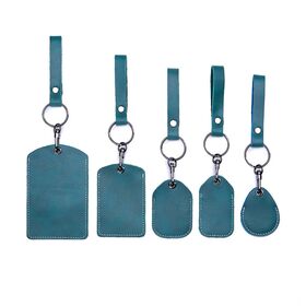 PU Leather IC Door Card Holder Case Nfc Keychain Entrance Guard Elevator Access ID Cards Key Tag Card RFID Pod Protective Cover