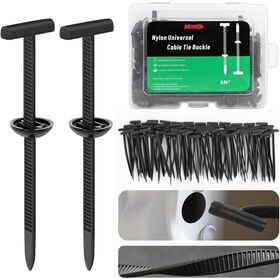 Abrazadera de Nailon Autocierre con Doble Dentado, Resistente a UV, para Guardabarros de Coche, Parachoques, Maletero y Uso Doméstico