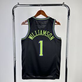 New Orleans Schwarz 2025/26 City Edition Swingman Zion Williamson 1 Trikot, individuell mit Namen, Nummer und Logos – Heißdruck und Stickerei
