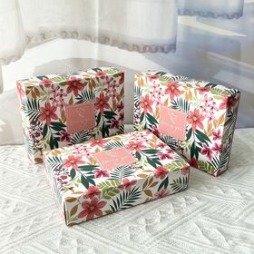 Kotak Kaku Kualitas Tinggi Logo Emas Kustom, Kemasan Kotak Hadiah Kecil Bertutup, Karton Daur Ulang dengan Cetak Emboss dan Vanish