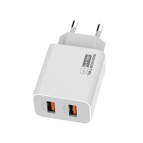 Somostel Wholesales SMS-A19 5V 2.1A 2 IN 1 USB CHARGER USB CABLE for US plug and EU plug for mobile phone