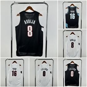Deni Avdija 8 "City Edition" Basketballtrikot 2026 "Home" & "Away" für Herren & Jugend, mit Heat-Printing und Stickerei, im Stil von Damian Lillard