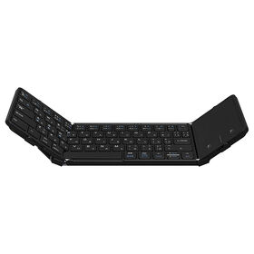 Three-folding bluetooth keyboard with Low MOQ OEM ODM Ergonomic Mini wireless Foldable Keyboard