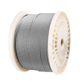 Kabel Baja Tahan Karat 7x7 T 316 Grade Laut 500 Kaki 1/8" untuk Kit Pagar Kabel Dek