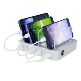 Wholesale custom desktop home portable dc electric 4 port smart usb public mobile phone charging station for multiple devices