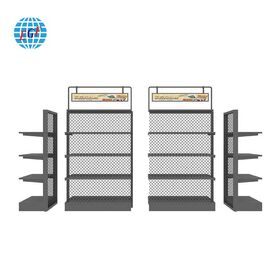 Customizable Light Duty Metal Display Racks for Convenience Store & Food Store Storage Strong Load-Bearing Quick Installation