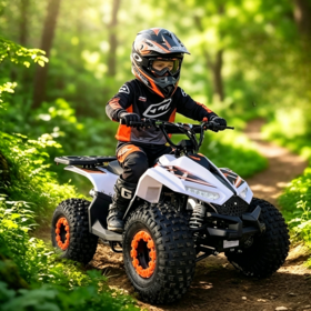 ATV Anak China Murah dengan Suspensi Double A-Arm, Mesin 4-Tak 110cc & Ban All-Terrain untuk Petualang Muda
