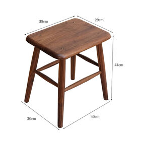 Moderno nórdico de madera maciza Silla comedor y taburete con almacenamiento para sala vestir/zapato uso pequeño diseño cuadrado