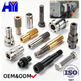 Piezas de fresado de torneado de la manga del buje del eje del motor del engranaje roscado de la tira ISO9001 CNC que trabaja a máquina OEM ODM Custom Parts