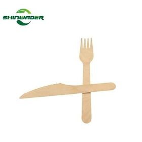 Excelente calidad grado alimenticio sostenible respetuoso del medio ambiente personalizado diseñado cubiertos de madera natural