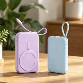 Nuevo Modelo Trending Mini Banco de la Energía 10000Mah Con Cable Cargador Rápido de Batería Externa Magnética Portátil Inalámbrico Banco de la Energía