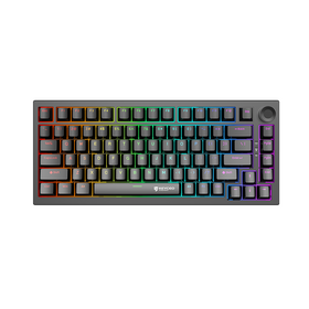 KY-MK84 Triple-Mode Hot-Swap Tastatur mit Gasket-Struktur, RGB-Beleuchtung und Metallknopf
