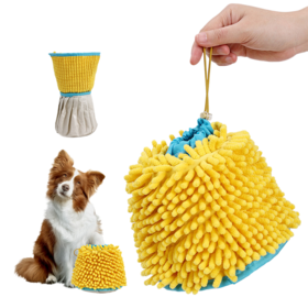 Ember Pembersih Kaki Anjing 2 in 1 Portabel dengan Kain Pengering, Pembersih Cakar Anjing Outdoor