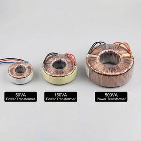 محول حلقي عالي الكفاءة مخصص 50VA 100VA 200VA 220V إلى 12V 24V CE RoHS محول طاقة معتمد