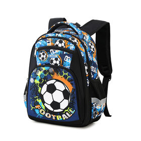 Factory Wholesale Large Capacity School Bag Lovely Cartoon Football Kids Backpack