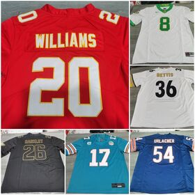 Besticktes Trikot für die erste Runde des NFL Drafts 2026: Jalen Hurts 1, Trevor Lawrence 16, Peter Woods 99