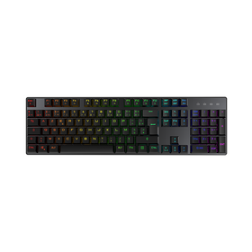 Teclado Mecánico de Perfil Bajo KY-MK400 con 2.4G, Bluetooth, USB, Iluminación RGB y Batería de 2000mAh