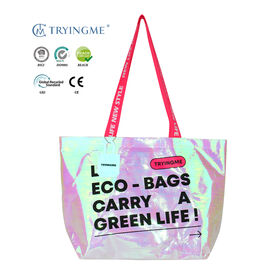 2026 personalizado promocional playa Bopp laminado pp bolso tejido