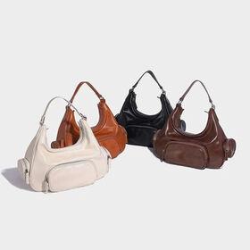 2027 SS New Arrival Glossy Pu Leather Cargo Bags Small MOQ Available Shoulder Handbags With Zipper Wholesale Women Crossbody Purse