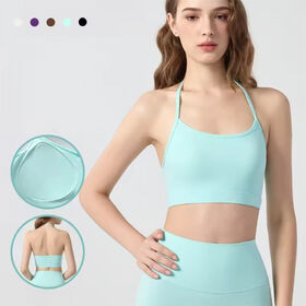 Usine Personnalisation Recadrée Yoga Débardeur Intégré Tampons Camisole Sport ShockAbsorbing Soutien-Gorge Sport Fitness Yoga Haut